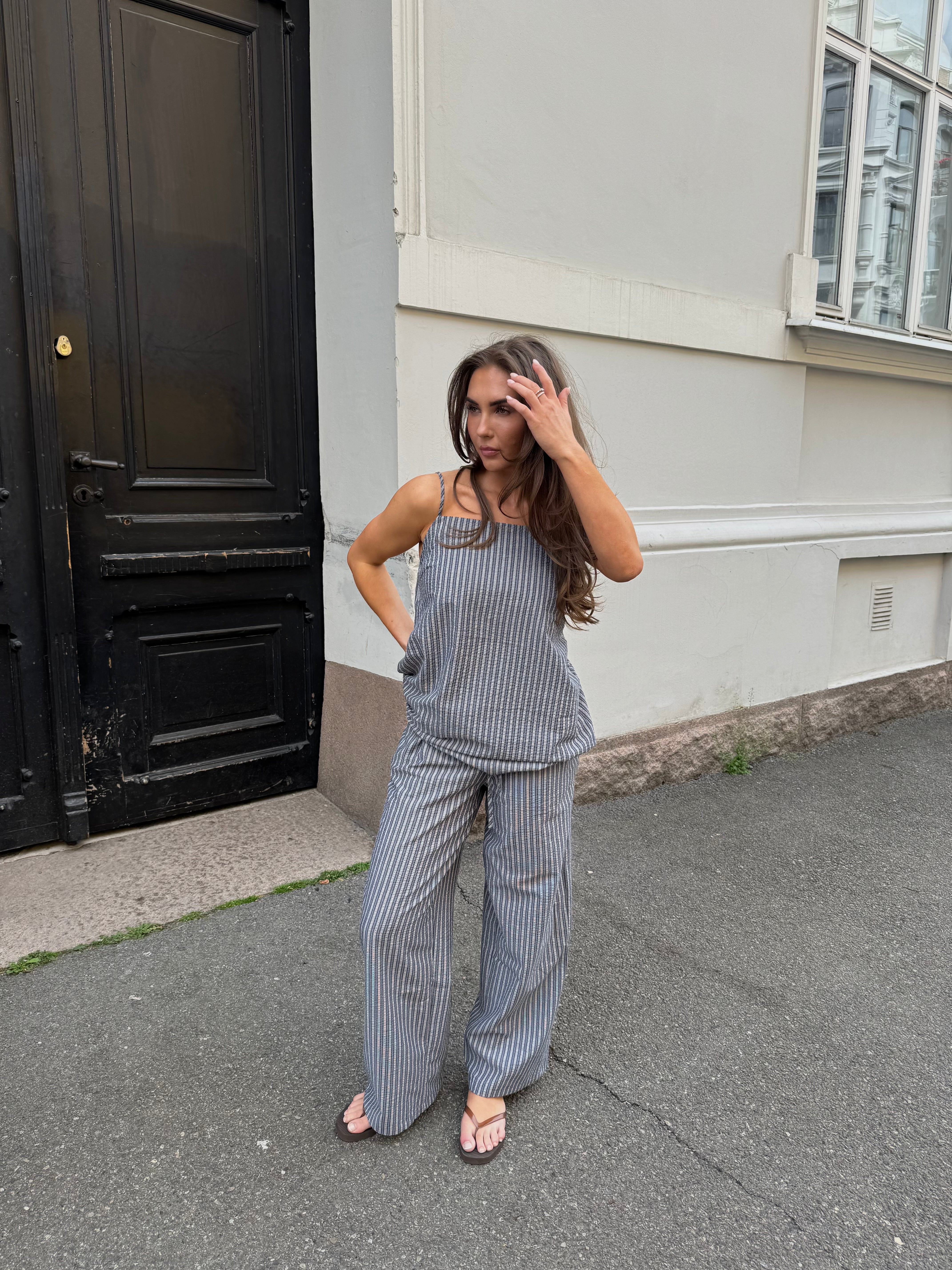 OBJLUNIA Trousers - Dark Denim